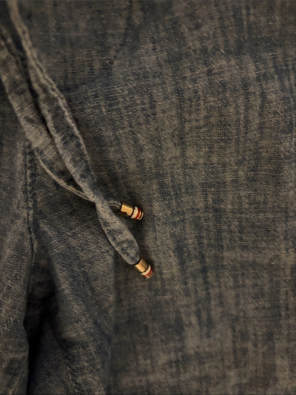 Tommy Hilfiger Blue Cropped Drawstring Cargo Pants - Picture 3 of 6